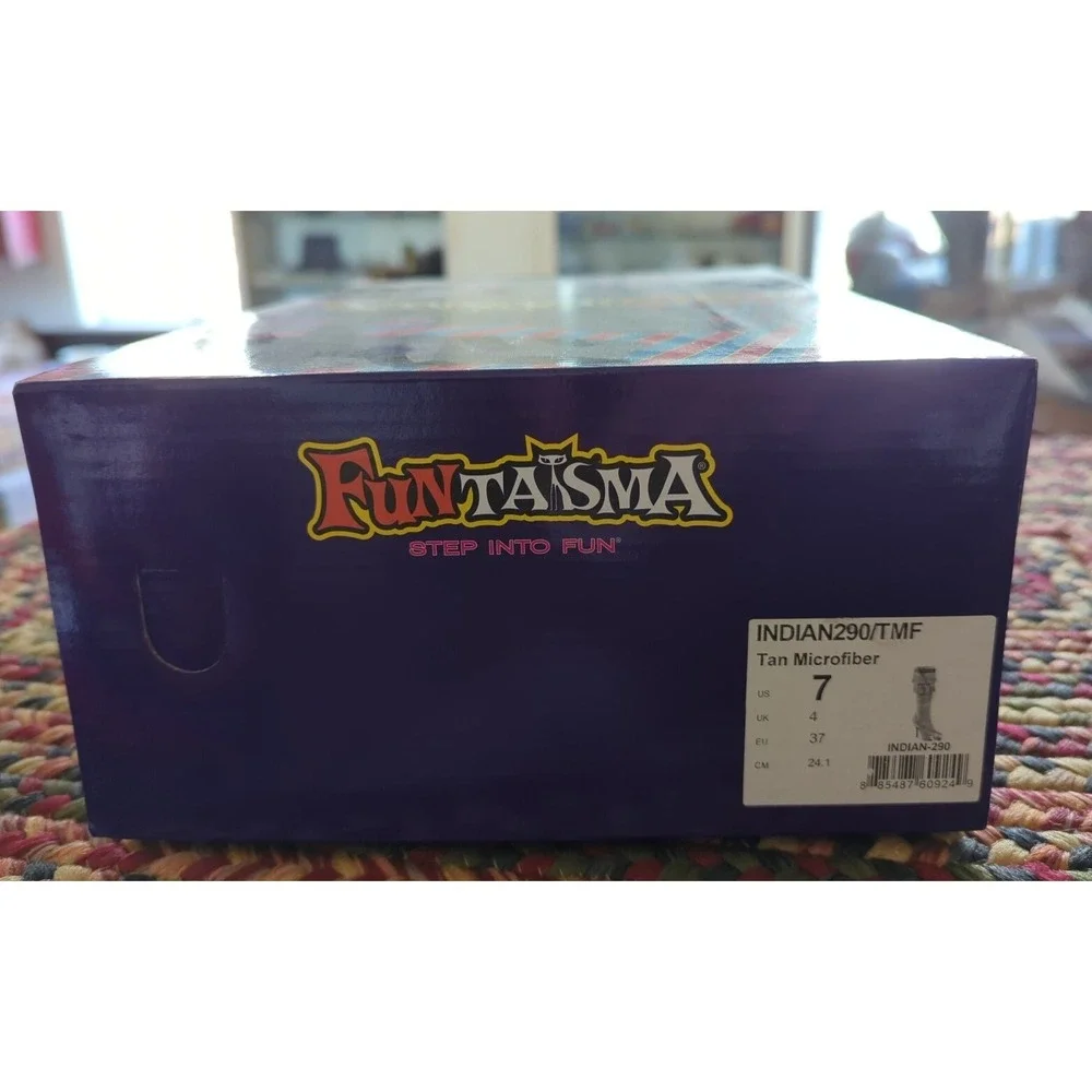 NEW Funtasma Women's Sz 7 Tan Microfiber INDIAN290/TMF‎ Boots Sexy!